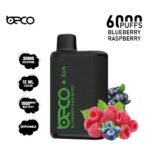 BECO Soft 6000 Puffs Disposable Vape Blueberry Raspberry 20MG Mesh Coil Vape Dubai UAE