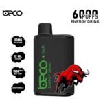 BECO Soft 6000 Puffs Disposable Vape Energy Drink 20MG Mesh Coil Vape Dubai UAE