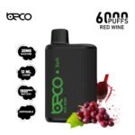 BECO Soft 6000 Puffs Disposable Vape Red Wine 20MG Mesh Coil Vape Dubai UAE