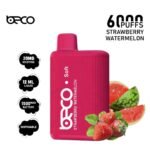 BECO Soft 6000 Puffs Disposable Vape Strawberry Watermelon 20MG Mesh Coil Vape Dubai UAE