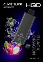 HQD Cuvie Slick 6000 Puffs Black Dragon Disposable Vape 2 Percent Nicotine Dubai UAE