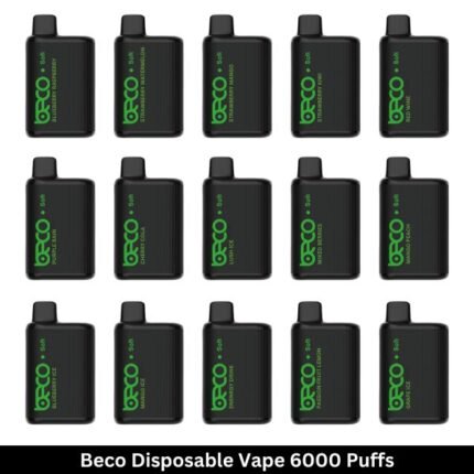BECO Soft 6000 Puffs Disposable Vape two apple 20MG Mesh Coil Vape Dubai UAE