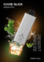 HQD Cuvie Slick 6000 Puffs Desert Breeze Disposable Vape 2 Percent Nicotine Dubai UAE