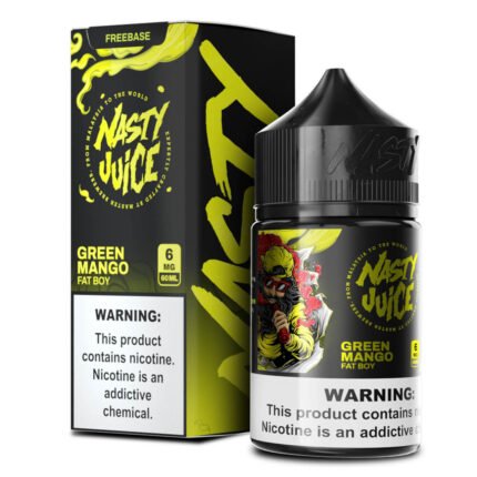 Nasty Juice Fat Boy Green Mango 60ml Freebase E-Liquid 3mg Vape Lox Dubai UAE