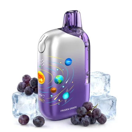 Remit Solar 50K Disposable Vape Frozen Grape Flavor 5 Percent Nicotine Rechargeable Vape Dubai UAE