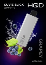 HQD Cuvie Slick 6000 Puffs Grapy Disposable Vape 2 Percent Nicotine Dubai UAE