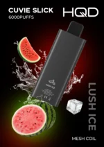 HQD Cuvie Slick 6000 Puffs Lush Ice Disposable Vape 2 Percent Nicotine Dubai UAE