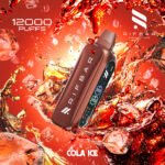 Rif Bar Turbo X Slim 12000 Puffs Cola Ice Disposable Vape 5% Nicotine Vape Lox Dubai UAE