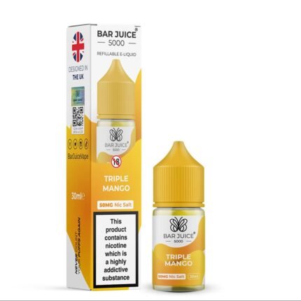 Bar Juice 5000 Triple Mango Nic Salt E Liquid 25mg 50mg Vape Lox Dubai UAE