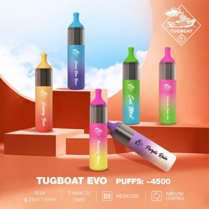 Tugboat EVO 4500 Puffs Disposable Vape 5 Percent Nicotine Dubai UAE