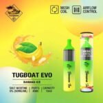 Tugboat EVO 4500 Puffs Disposable Vape Banana Ice 5 Percent Nicotine Dubai UAE