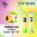 Tugboat EVO 4500 Puffs Disposable Vape Hawaiian Fruit 5 Percent Nicotine Dubai UAE