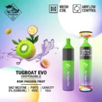 Tugboat EVO 4500 Puffs Disposable Vape Kiwi Passion Fruit 5 Percent Nicotine Dubai UAE