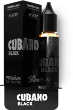 Vgod Cubano Black 30ml 25mg / 50mg saltnic liquid Vapelox Dubai UAE