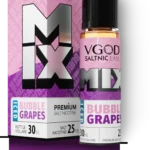 Vgod Mix Iced Bubble Grape 30ml 25mg / 50mg saltnic Vapelox Dubai UAE