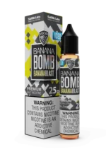 Vgod Iced Banana Bomb 30ml 25mg / 50mg saltnic liquid Vapelox Dubai UAE - Image 2