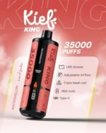 Kief King 35000 Puffs Disposable Vape Watermelon Flavor 3mg Rechargeable Vape Dubai UAE