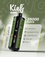 Kief King Double Apple Disposable Vape 3Mg Nicotine 35000 Puffs Dubai UAE