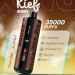 Kief King 35000 Puffs Disposable Vape Cola Lime Flavor 3mg Rechargeable Vape Dubai UAE