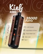 Kief King 35000 Puffs Disposable Vape Cola Lime Flavor 3mg Rechargeable Vape Dubai UAE