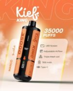Kief King 35000 Puffs Disposable Vape Mango Flavor 3mg Rechargeable Vape Dubai UAE