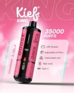 Kief King 35000 Puffs Disposable Vape Strawberry Flavor 3mg Rechargeable Vape Dubai UAE