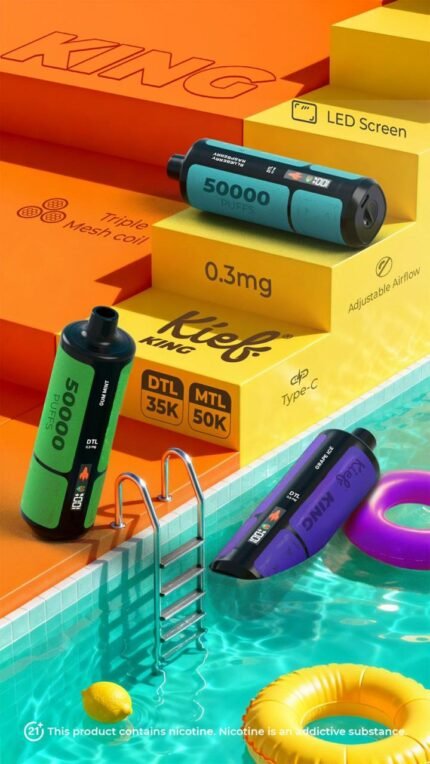 Kief King 35000 Puffs Disposable Vape 3mg Rechargeable Vape Dubai UAE