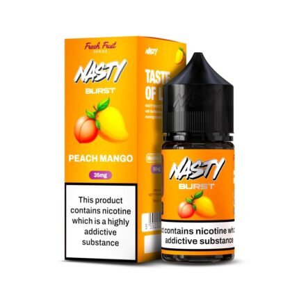 Nasty Burst Peach Mango Salt Nic 30ml 35mg 50mg E-Liquid Dubai UAE
