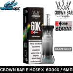 Al Fakher Crown Bar EHOSE X 60000 Grape Mint Disposable Vape Vape Lox Dubai UAE