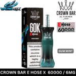 Al Fakher Crown Bar EHOSE X 60000 Gum Mint Disposable Vape Vape Lox Dubai UAE