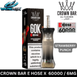 Al Fakher Crown Bar EHOSE X 60000 Strawberry Punch Disposable Vape Vape Lox Dubai UAE