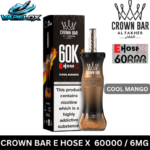 Al Fakher Crown Bar EHOSE X 60000 Cool Mango Disposable Vape Vape Lox Dubai UAE