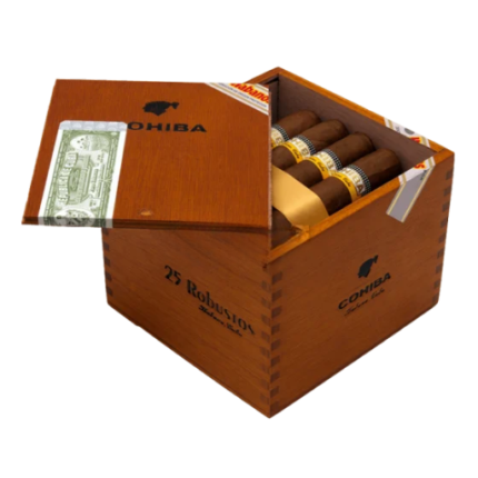 Cohiba Robustos 25 Cuban Cigars Premium Handmade Cigar Box Dubai UAE