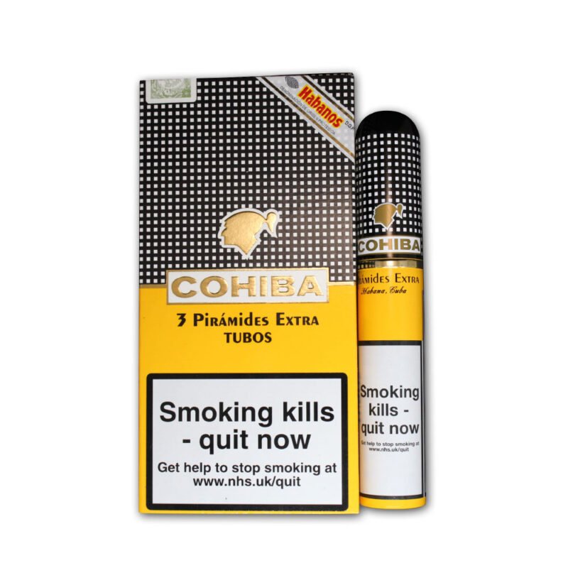 Cohiba Pirámides Extra Tubos Cuban Cigar Vapelox Dubai