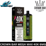 Crown Bar Al Fakher Blue razz Lemonade Mega Max Disposable Vape Vape Lox Dubai UAE