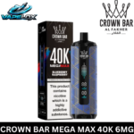 Crown Bar Al Fakher Blueberry Raspberry Mega Max Disposable Vape Vape Lox Dubai UAE