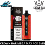 Crown Bar Al Fakher Cherry Ice Mega Max Disposable Vape Vape Lox Dubai UAE