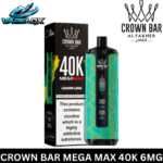 Crown Bar Al Fakher Lemon Lime Mega Max Disposable Vape Vape Lox Dubai UAE