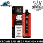 Crown Bar Mega Max Two Apple Disposable Vape Al Fakher Vape Lox Dubai UAE