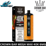 Crown Bar Al Fakher Watermelon Lime Mega Max Disposable Vape Vape Lox Dubai UAE