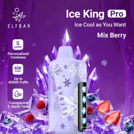 Elfbar Ice King Pro Mixed Berry 40000 Puffs Disposable Vape Dubai UAE