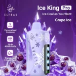 Elfbar Ice King Pro Grape Ice 40000 Puffs Disposable Vape Dubai UAE