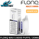 Flonq Max S 8000 Puffs Grape Ice Disposable Vape 2% Nicotine Vape Lox Dubai UAE