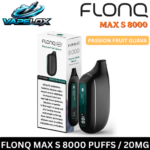 Flonq Max S 8000 Puffs Passion Fruit Guava Disposable Vape 2% Nicotine Vape Lox Dubai UAE
