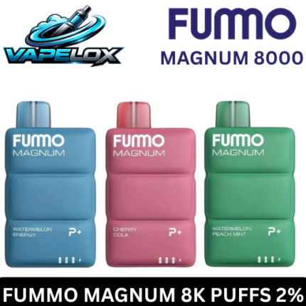 FUMMO Magnum 8000 Puffs Disposable Vape 2 Percent Nicotine Dubai UAE