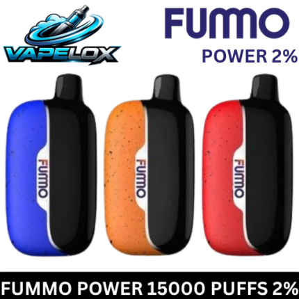 Fummo Power 15000 Puffs Disposable Vape 2 Percent Nicotine Dubai UAE