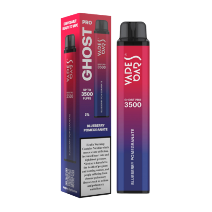 Ghost Pro Blueberry Pomegranate 3500 Puffs Disposable Vape 2 Percent Nicotine Dubai UAE
