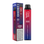 Ghost Pro Blueberry Raspberry Cherry 3500 Puffs Disposable Vape 2 Percent Nicotine Dubai UAE