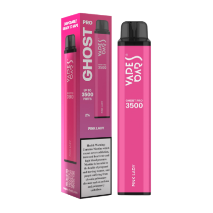 Ghost Pro Pink Lady 3500 Puffs Disposable Vape 2 Percent Nicotine Dubai UAE