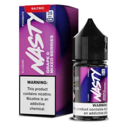 Nasty Juice Grape Mixed Berry 30ml Nic Salt E-Liquid 35mg 50mg Vape Lox Dubai UAE